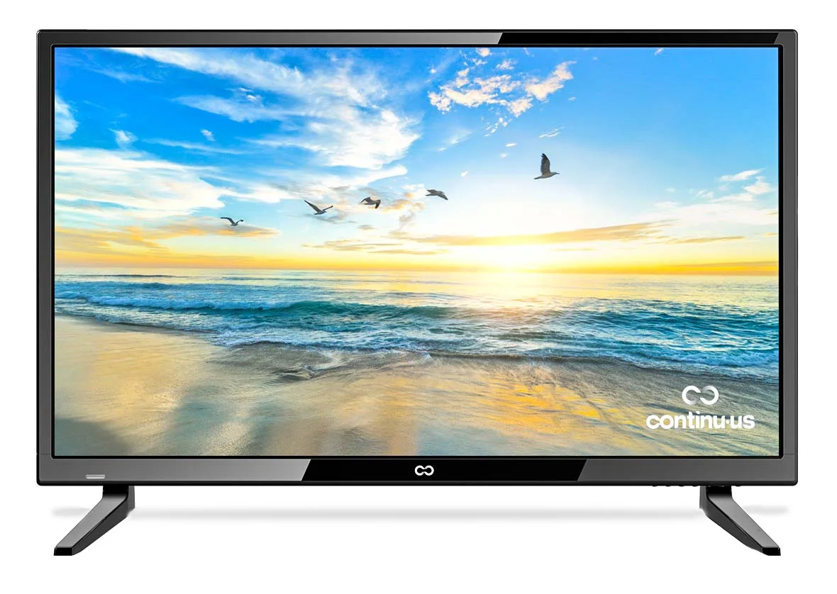 28” LED HDTV by Continu.us | CT-2860 High Definition Television 720p 60Hz TV, Lightweight and Slim Design, VGA/HDMI/USB Inputs, VESA Wall Mount Compatible.