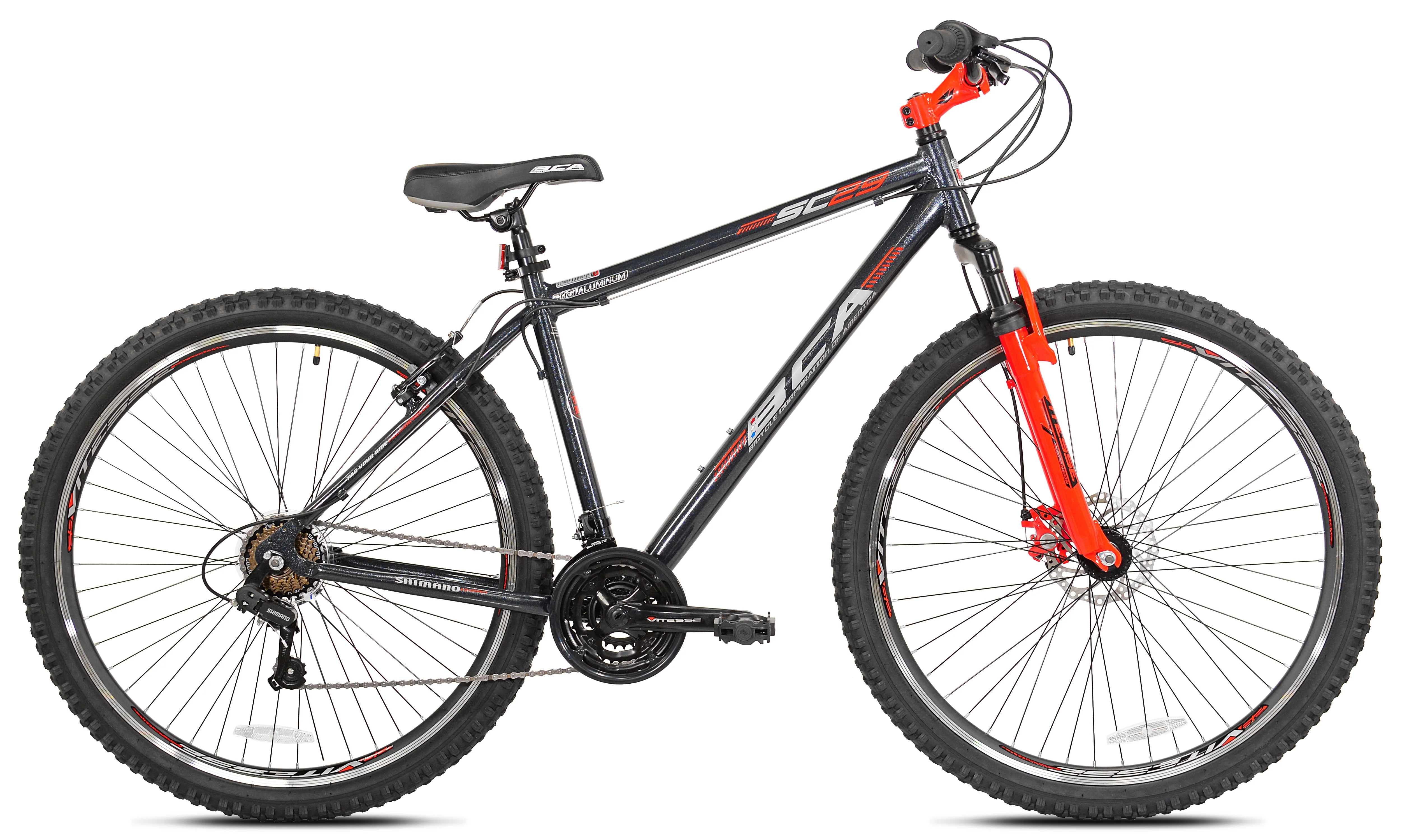 29" BCA SC29 Adult Mountain Bike, Adult, Ages 13+, Gray/Orange