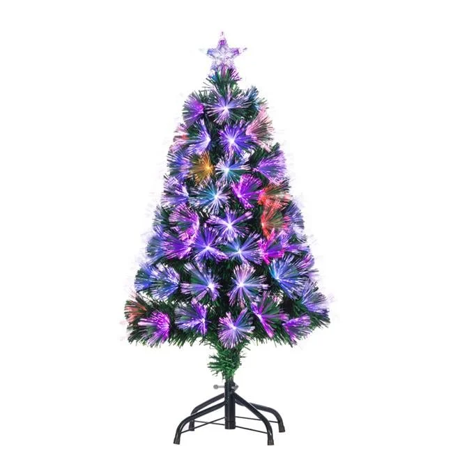 3 ft. Pre Lit Multi Color Changing Fiber Optic Tree