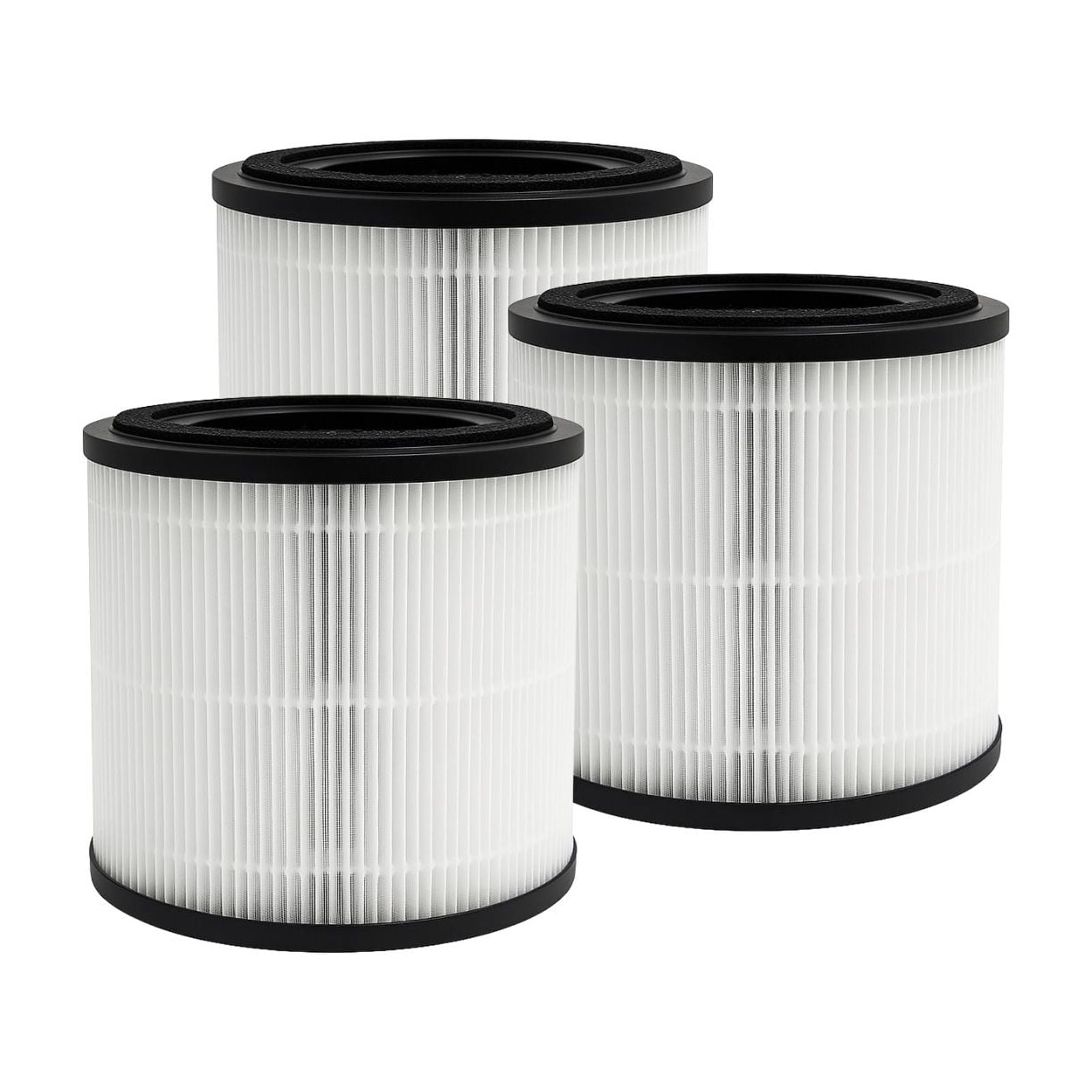 3-in-1 True HEPA Activated Carbon Filter Replacement Compatible with Bissell MYair Pro Air Purifier 3139A Hub 2905A Part 3069 3389. Size 6.1" x 6.1" x 6". 3 Packs