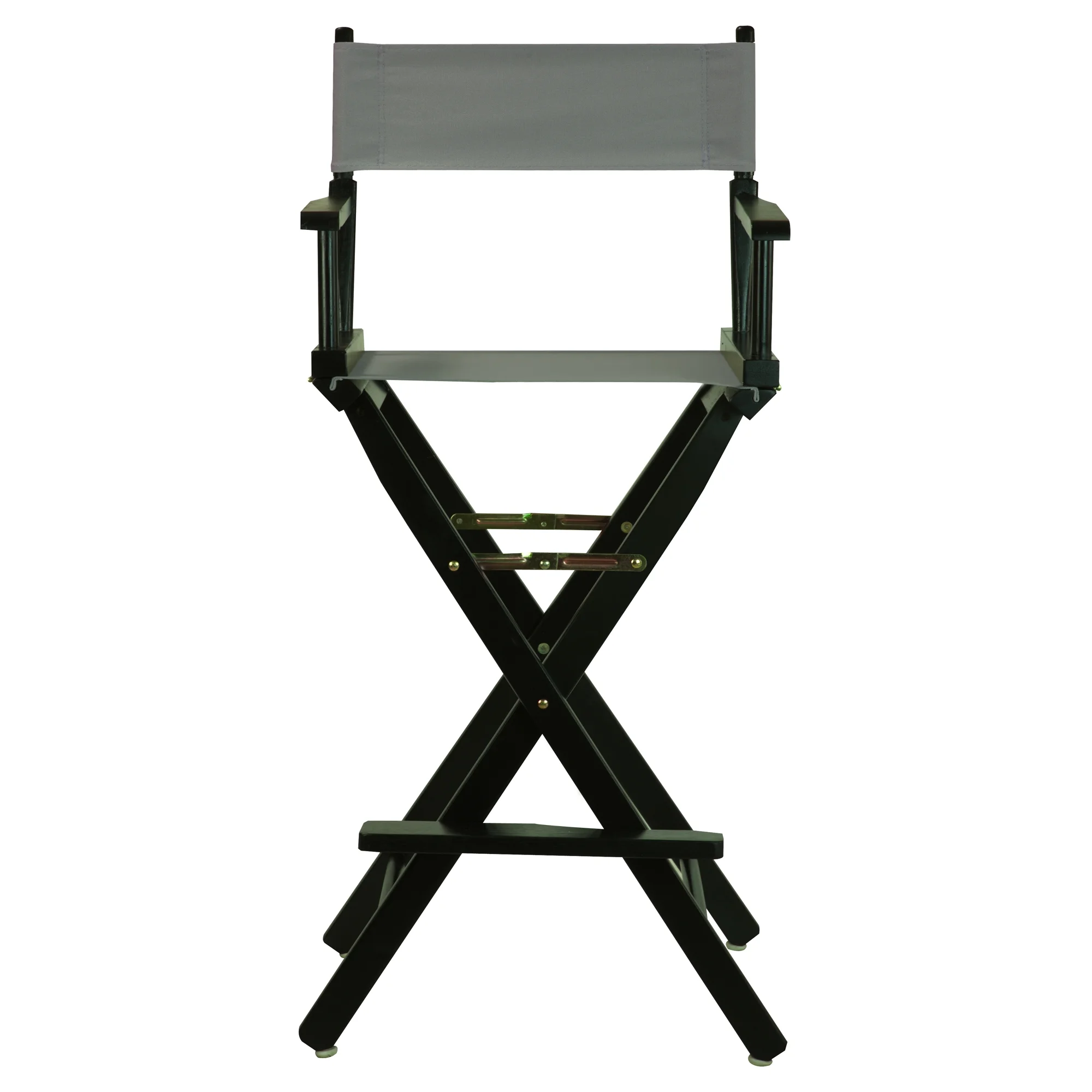 "30" Director's Chair Black Frame-Gray Canvas"