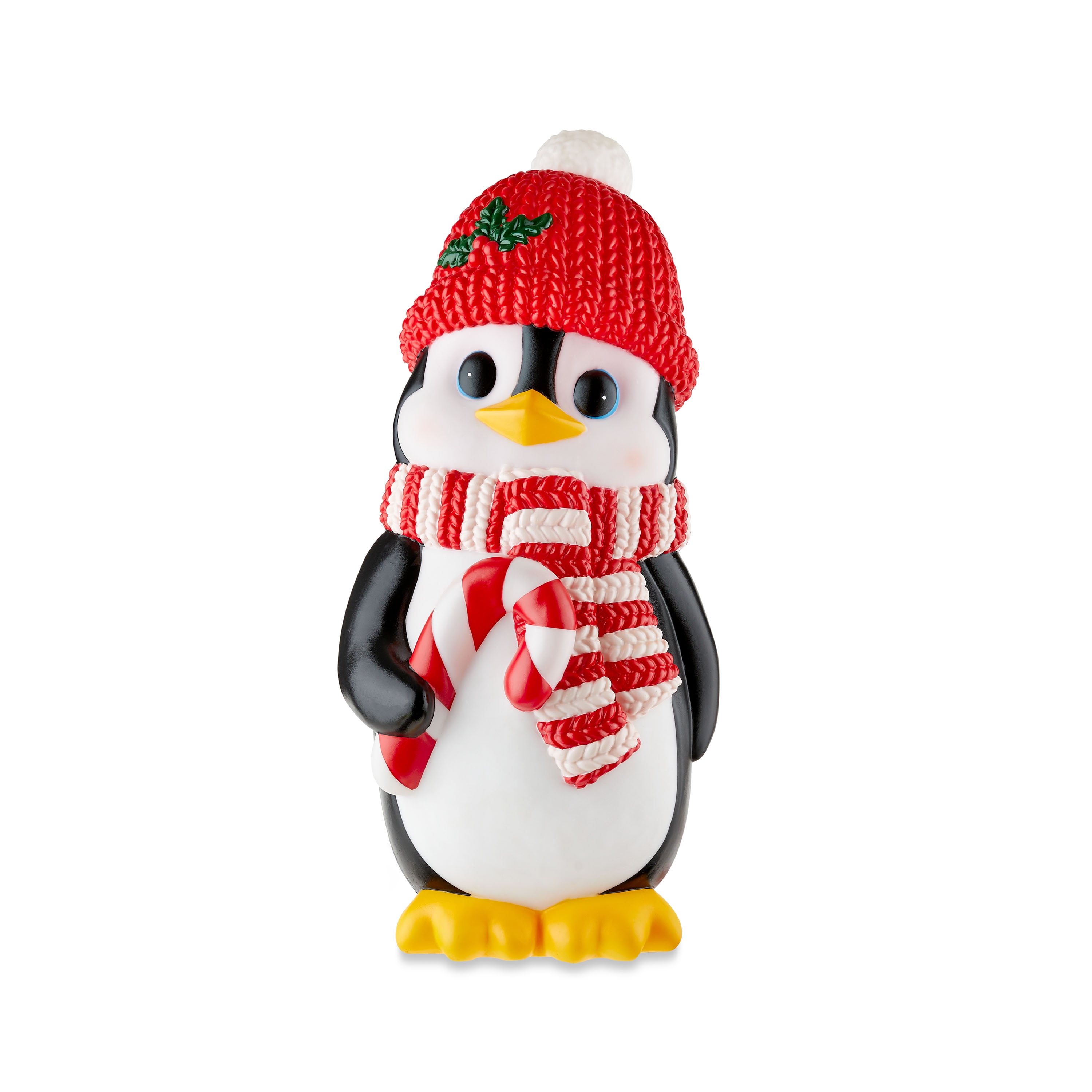 32" Lighted Blow Mold Penguin Christmas Decoration, 32 in, Multi-Color, by Holiday Time