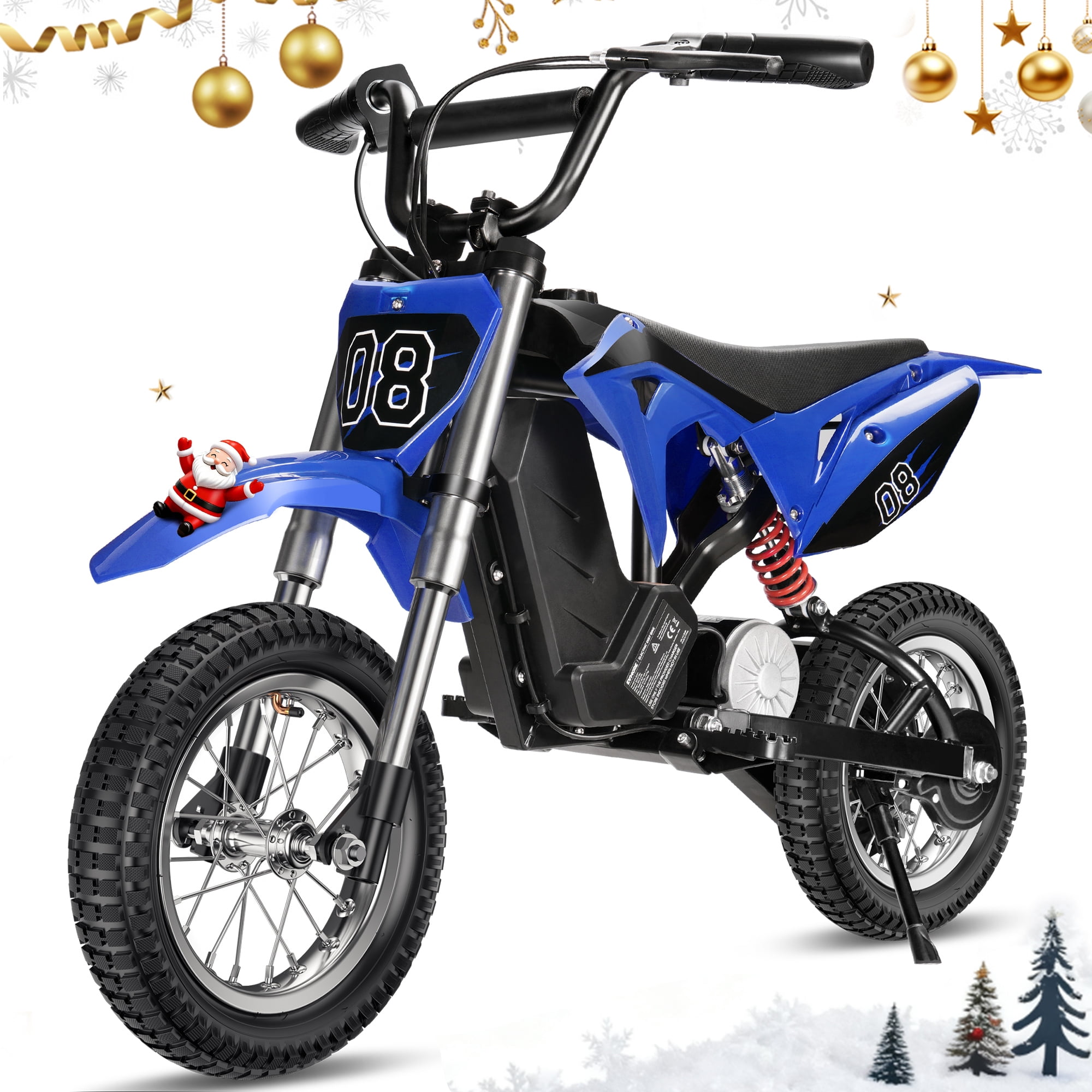 36V Kids Electric Dirt Bike,Fast Speed Electric Motorcycle Up to 16 MPH & 10 Miles Long-Range, 3-Speed Modes, Twist Grip Throttle, Dual Suspension & Brakes for Kids Ride on Toys
