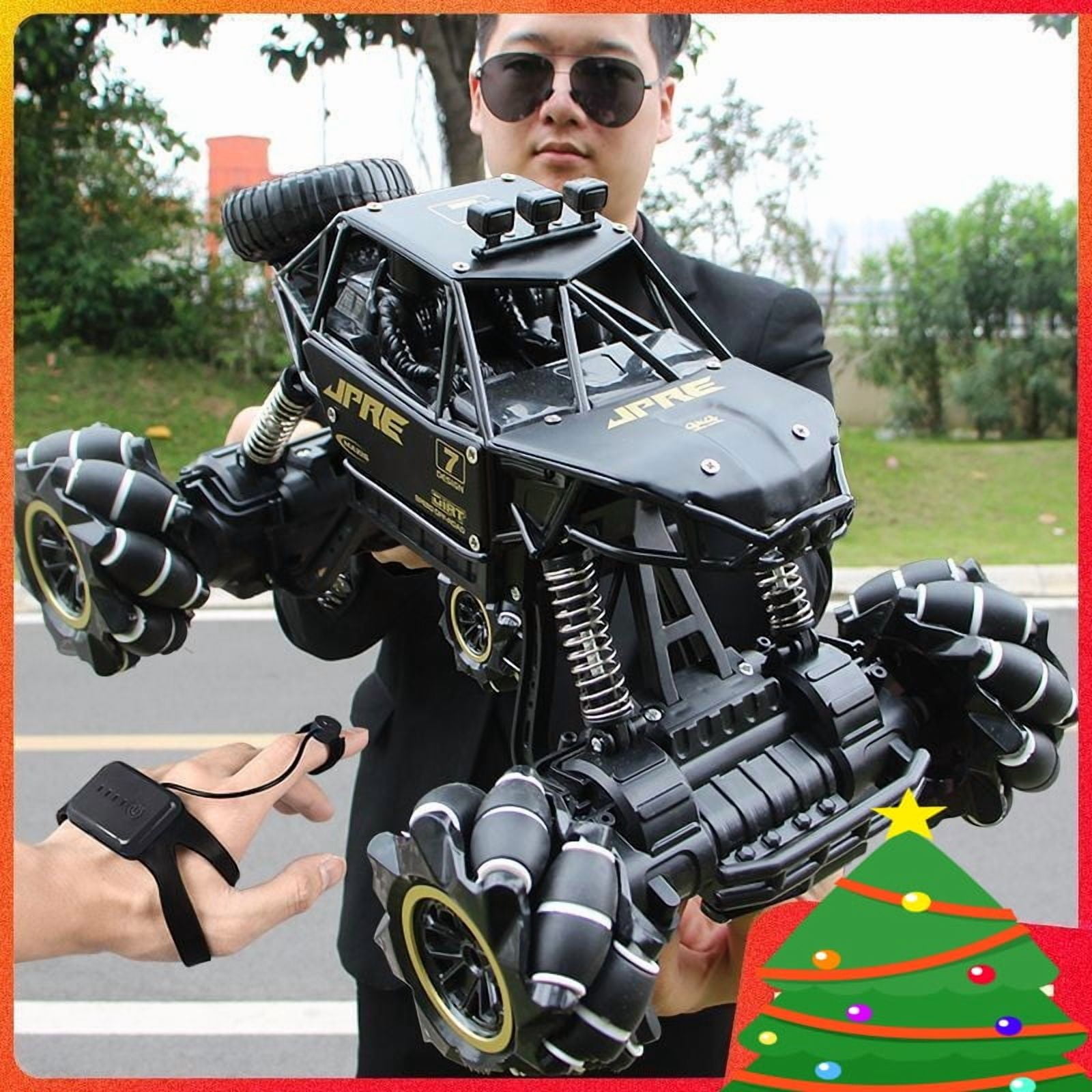 4DRC C3 RC Cars off Road Truck Remote Control Car 1:16 Metal Shell 2.4G 4WD Dual Motors,All Terrain Hobby Truck with 3 Batteries Black