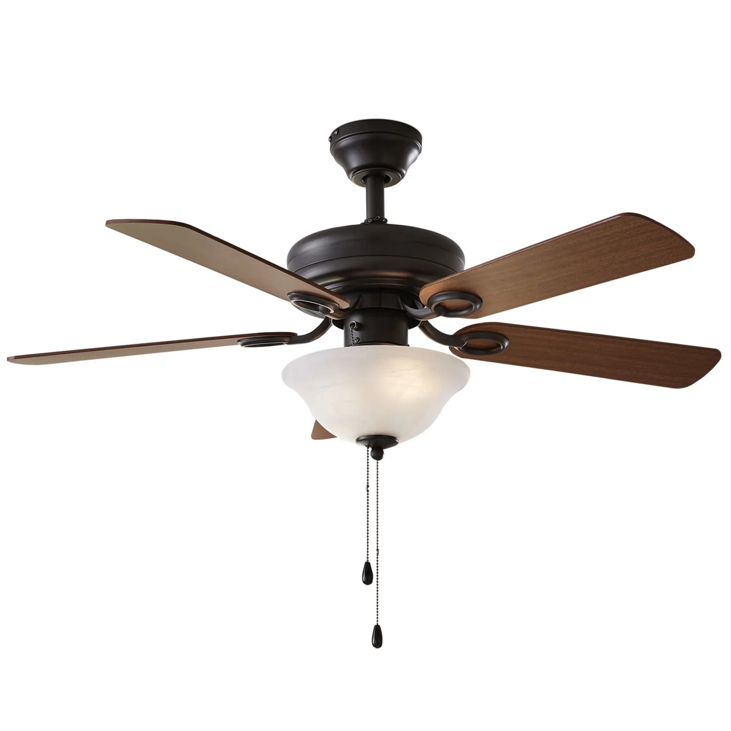 42" Chapter Ceiling Fan, Bowl Light, Bronze
