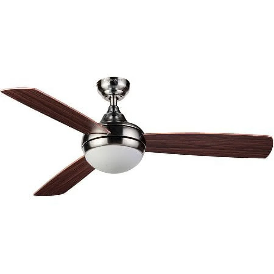 48" Honeywell Salermo Ceiling Fan With Remote, Satin Nickel