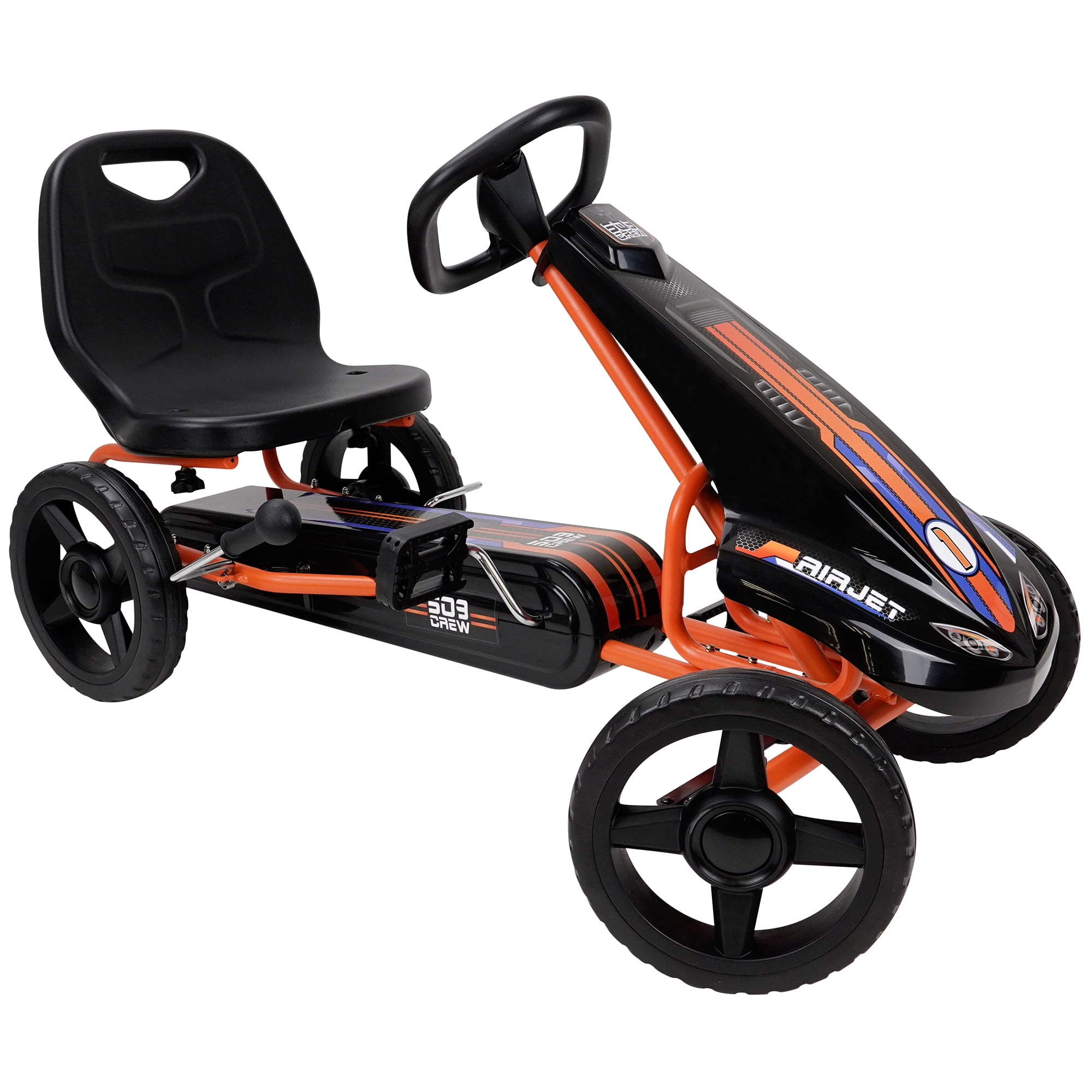 509 Crew Air Jet Pedal Go Kart, Orange and Black