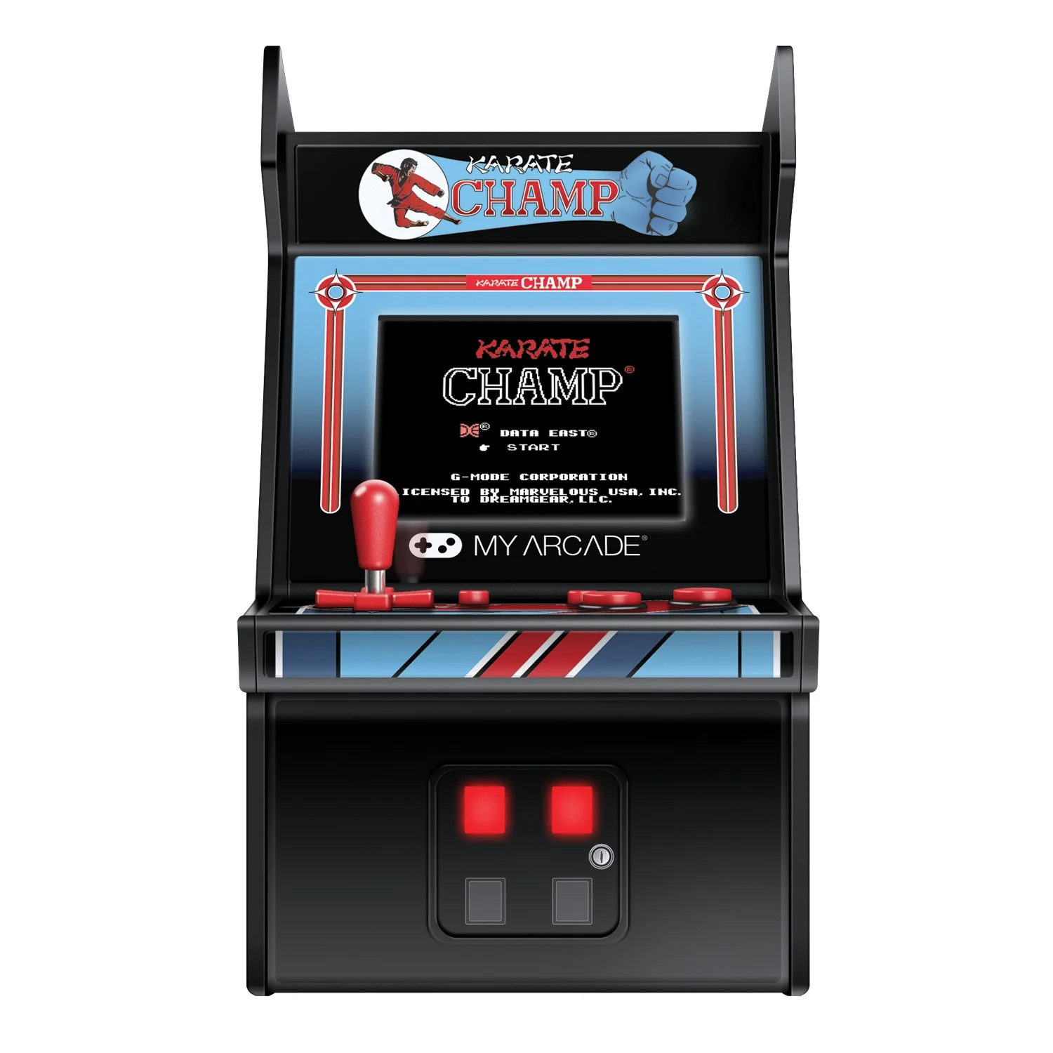 6" Retro Karate Champ Micro Arcade
