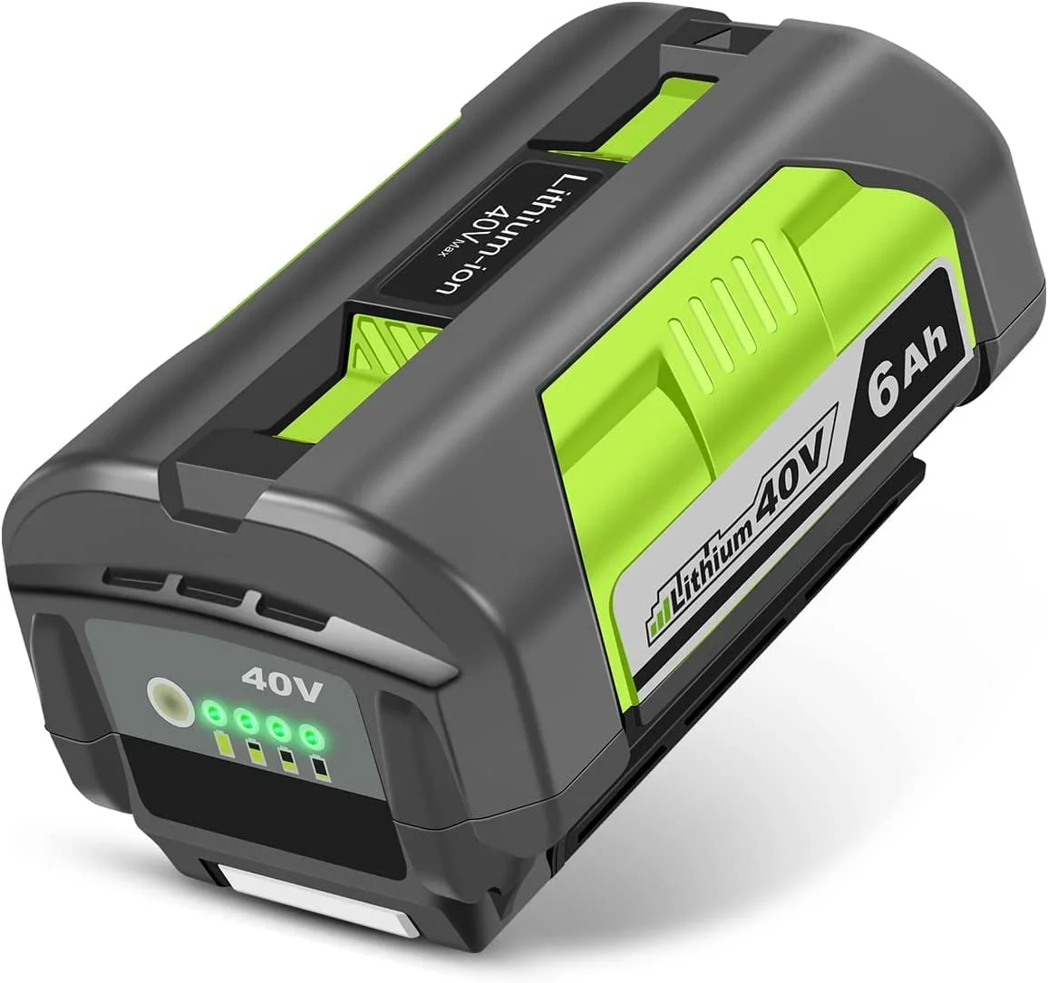 6.0Ah Replace for Ryobi 40v Battery OP4015 OP4050A OP4040 OP4050 OP40201 Compatible with Ryobi 40V Cordless Power Tools