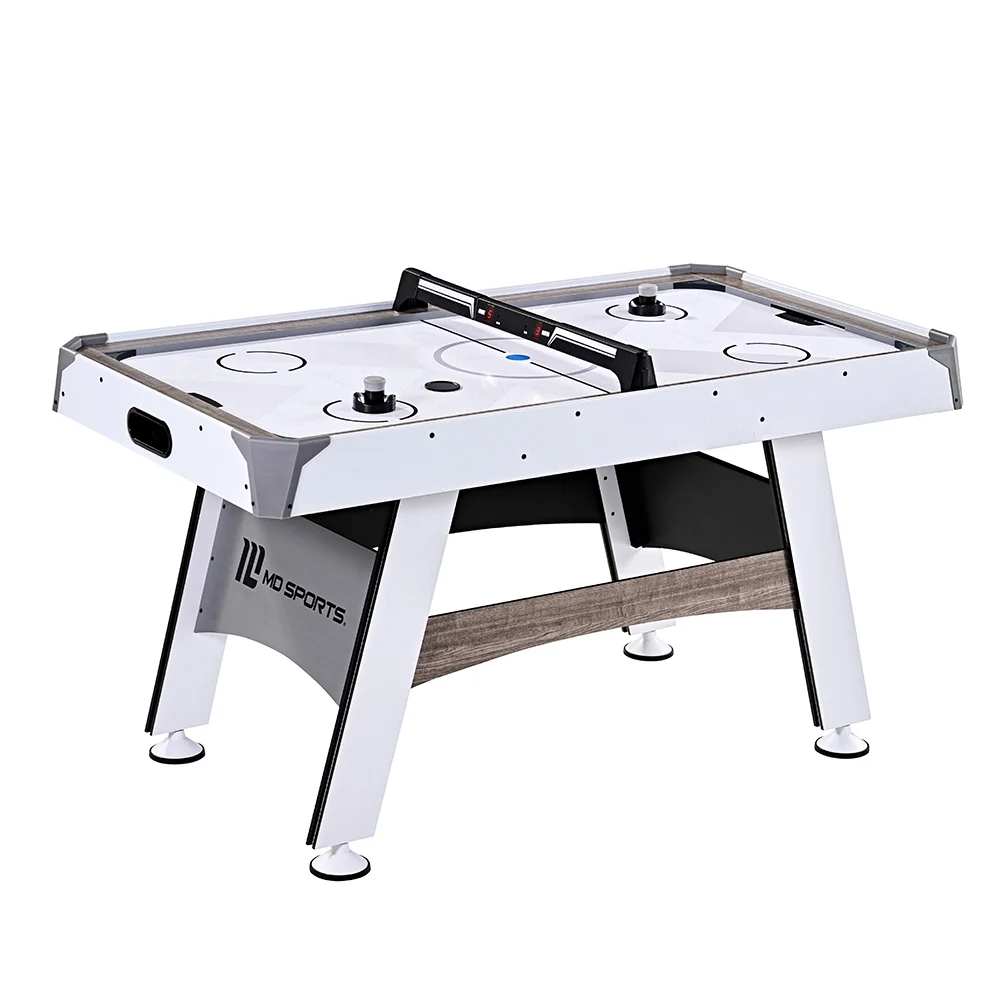 60" Air Hockey Table Set with Overhead Electronic Scorer, by MD Sports