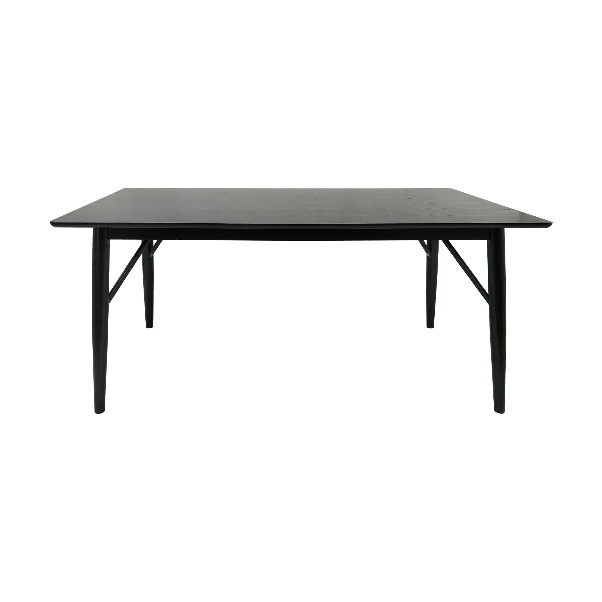 67.5" Black Contemporary Handcrafted Rectangular Dining Table