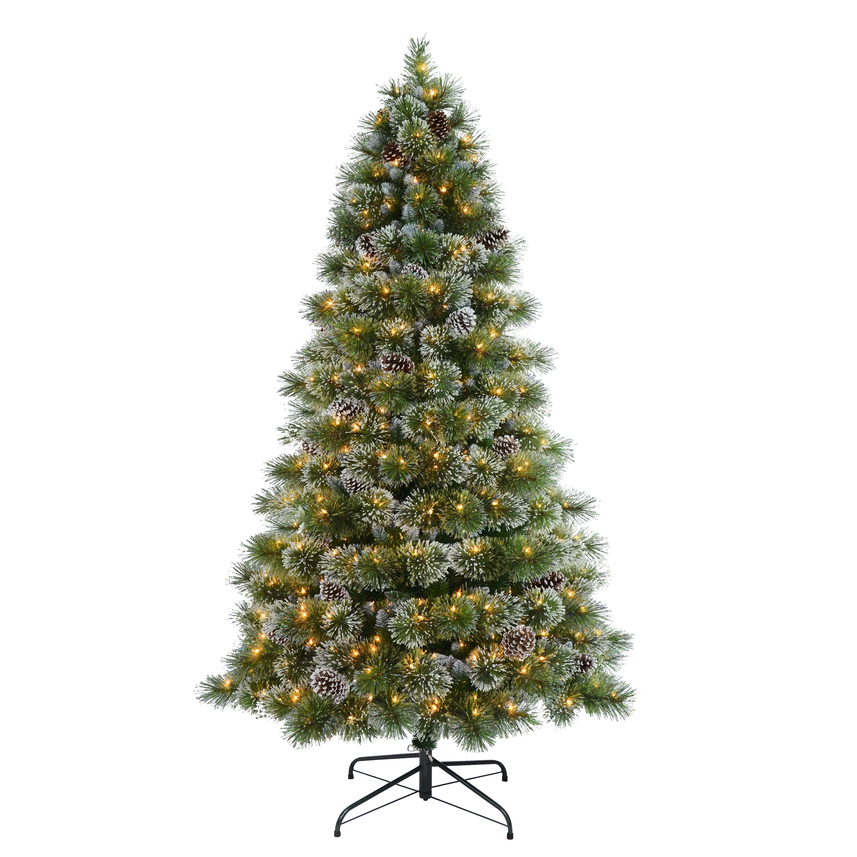 7 ft Pre-Lit Springfield Fir Artificial Christmas Tree with Cashmere Tips 400 Warm White LED Lights