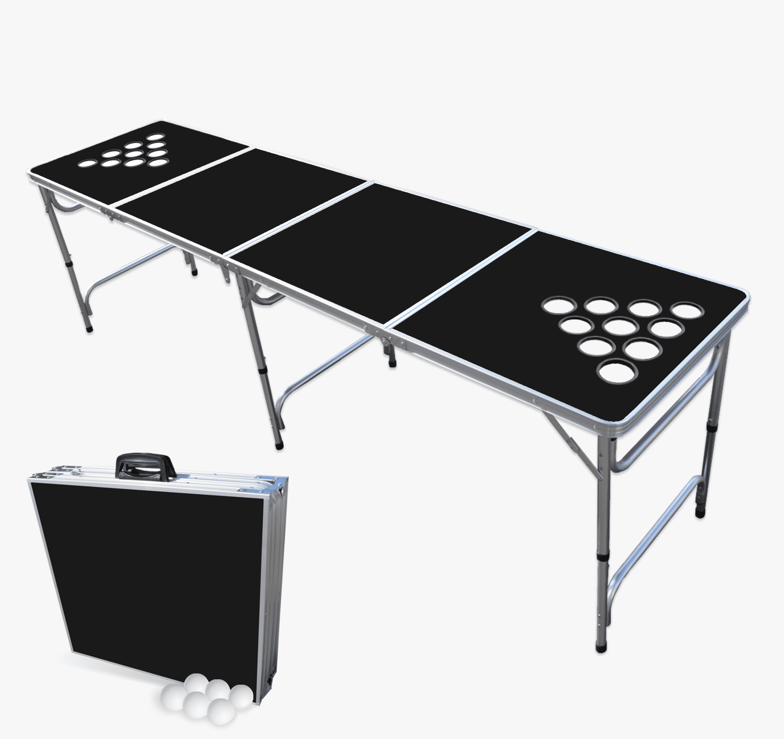 8-Foot Professional Beer Pong Table w/ Cup Holes - Party Pong Splash Edition