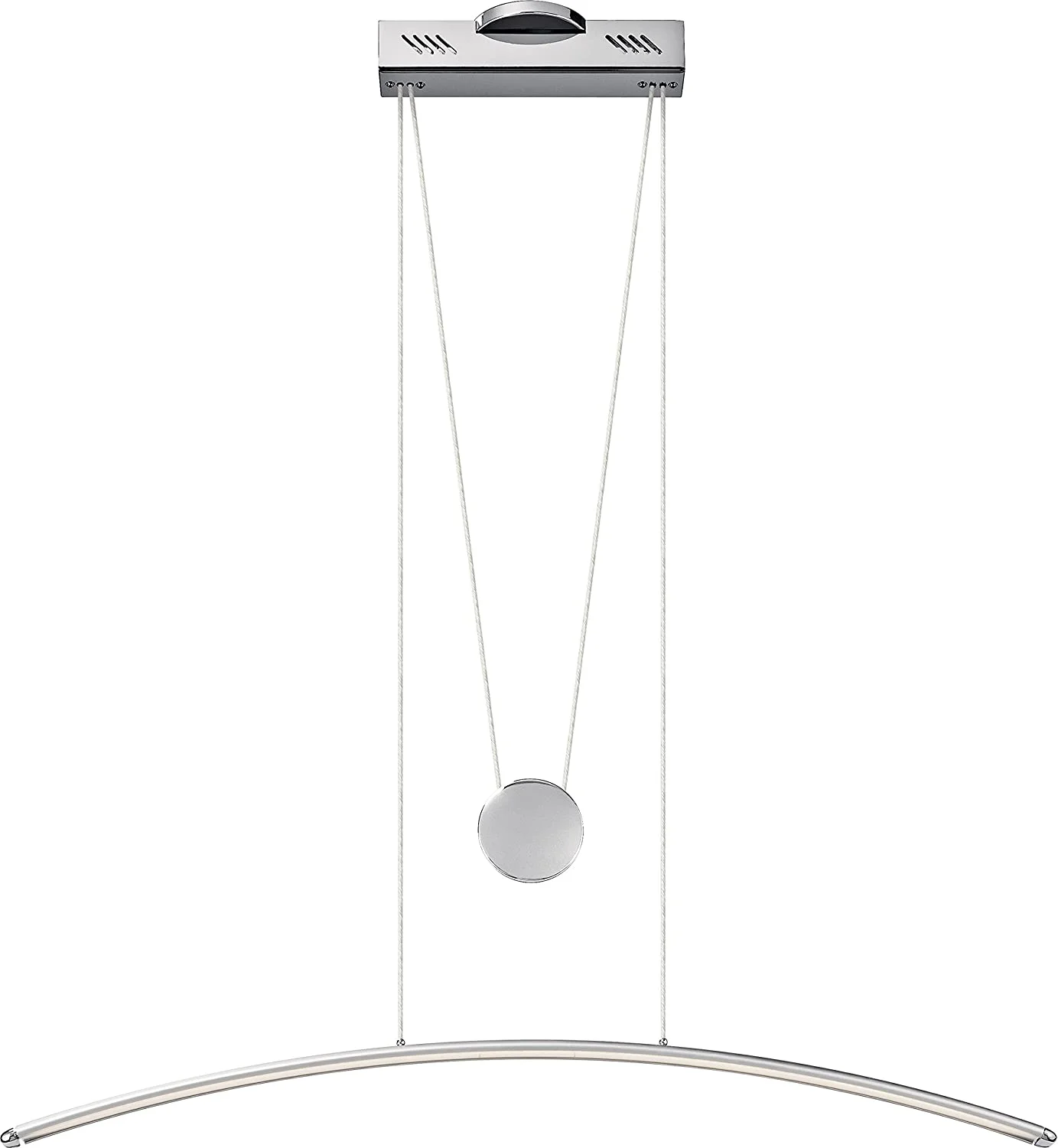 83448-Elan Lighting-Sava - 40 Inch 19.8W 198 LED Island-Silver/Chrome Finish NEW