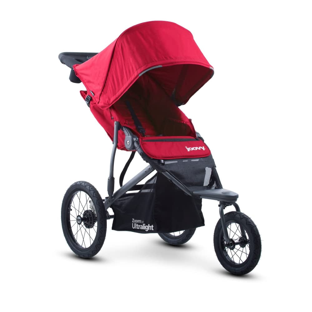 joovy Zoom 360 Ultralight Jogging Stroller, Red