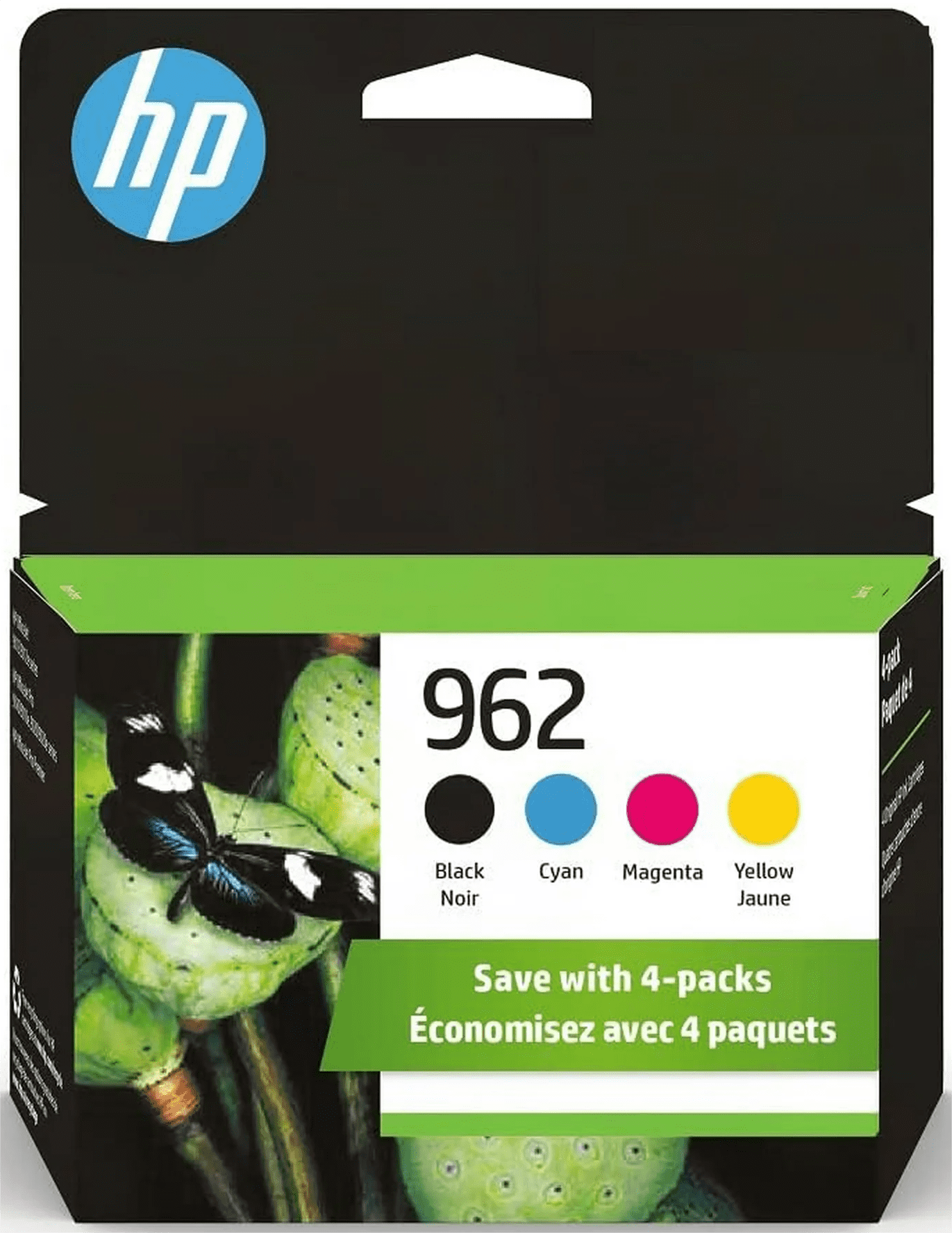 962 Ink Cartridges for 962XL Ink Cartridges, 4 Pack