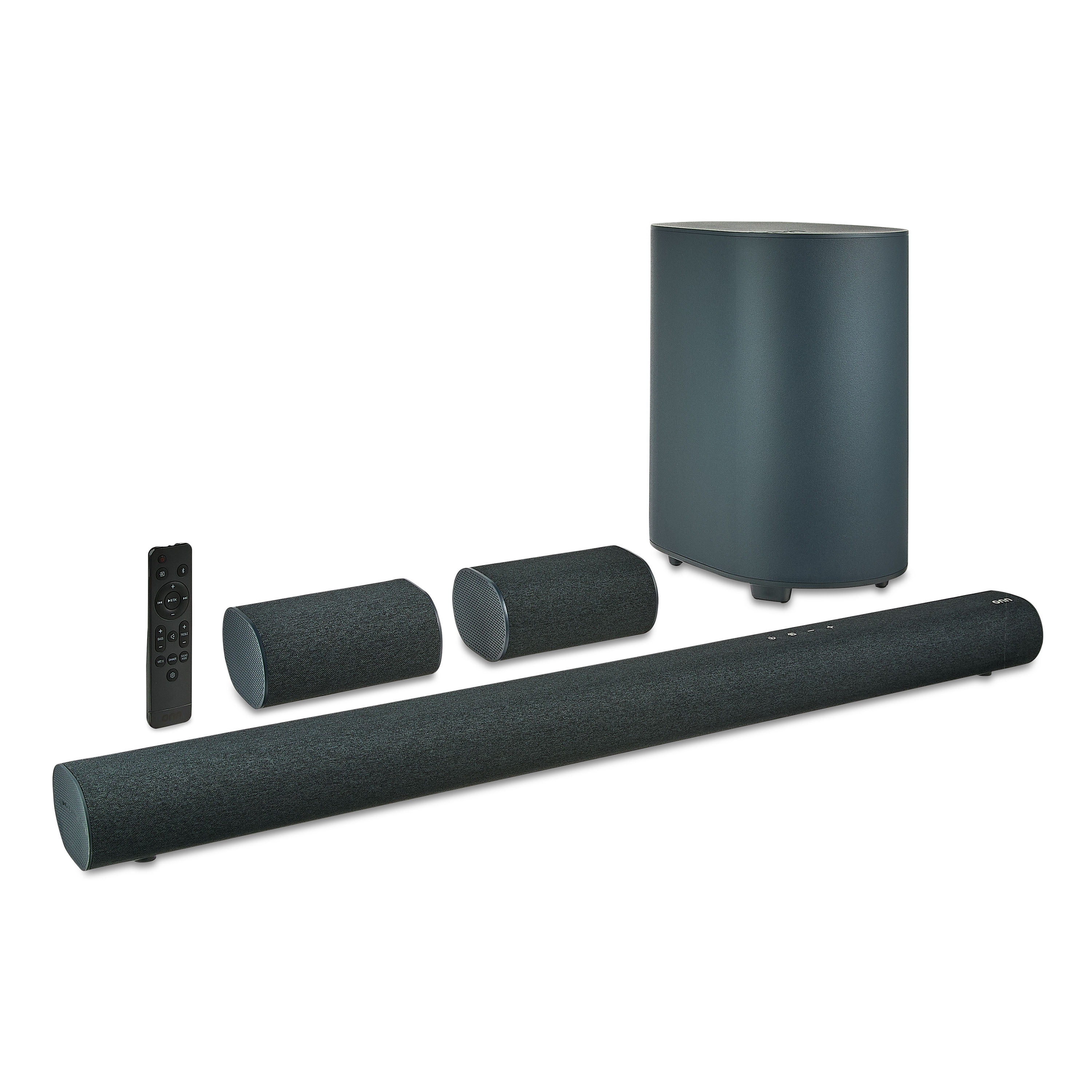 onn Bluetooth 5.1.2 Channel Surround Soundbar System with Dolby Atmos, 42", Black