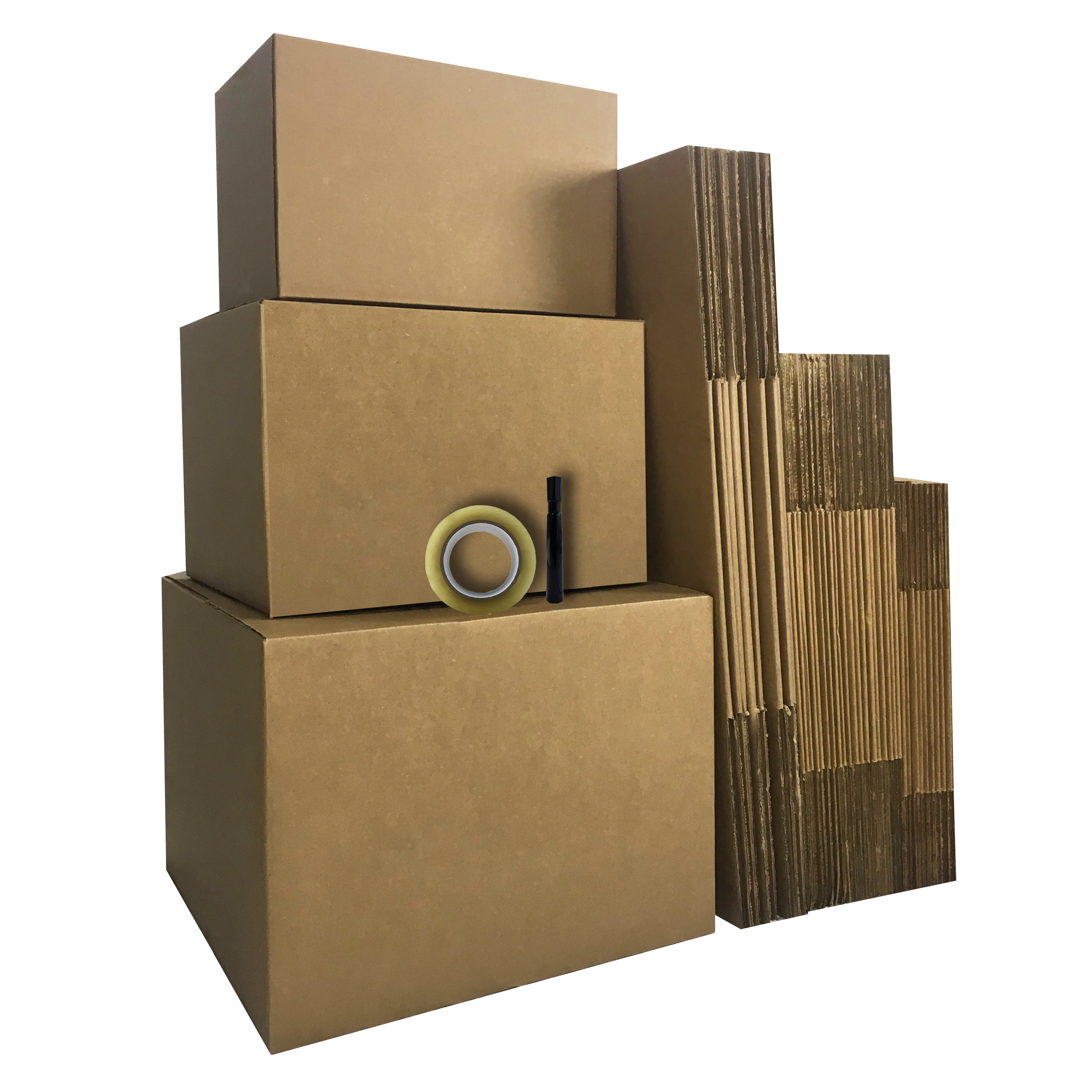 uBoxes Moving Boxes - Value Economy Kit #2 Qty: 30 Boxes & Moving Supplies