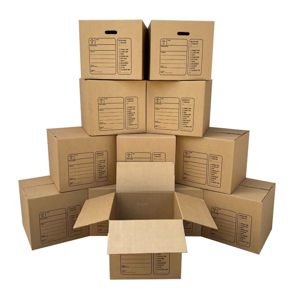 uBoxes 12 Premium Medium Moving Boxes 18"x18"x16" Cardboard Box